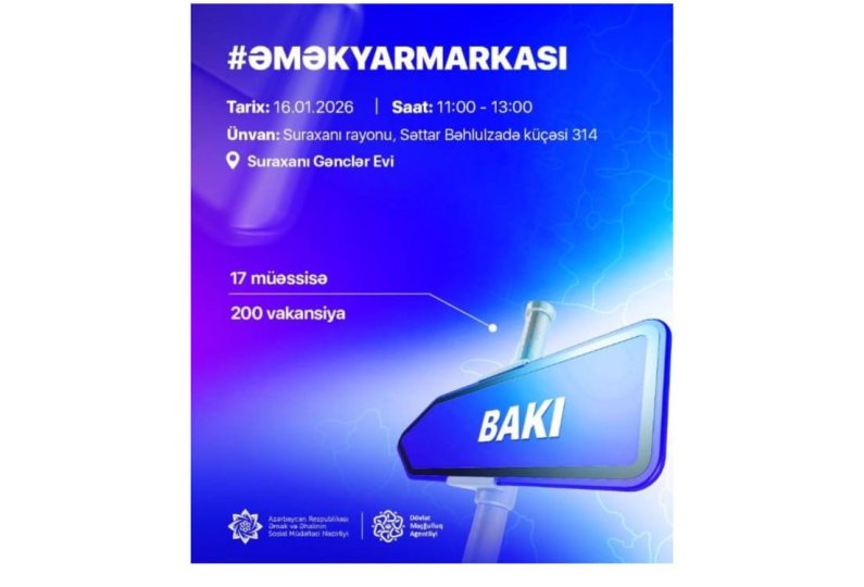 Bakı şəhərində əmək yarmarkası keçiriləcək – işaxtaranlar üçün fürsət